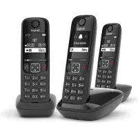 Gigaset AS690 Trio DECT-telefoon Zwart Nummerherkenning