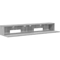 vidaXL Bureau Sonoma-grijs, 110 x 36 x 19,5 cm, houtvezelplaat
