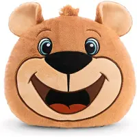 Nici Fc Bayern München Berni Round-shaped Cushion 33x28 Cm Bruin Kinderen