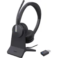 Yealink WH64 Hybrid Dual Teams, draadloos, 20 - 20000 Hz, kantoor / callcenter, 331 g, headset met microfoon, zwart