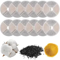 Sonstiges Filter voor kattenfontein, rond, ongeveer 12 stuks, diameter 8,5 cm, meerlagig, compatibel met modellen PLWF005/115/105