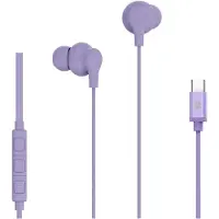 Celly UP1600TYPECVL, Kabel, Gesprekken/muziek, 20 - 20000 Hz, 13 g, Koptelefoon met microfoon, Paars