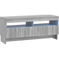 vidaXL LED tv-meubel EDE 100 x 35 x 43 cm Grijs Sonoma Bewerkt hout