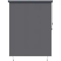 vidaXL Rolgordijn, antraciet, 200 x 250 cm, stof en aluminium