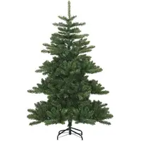 vidaXL Kunstmatige Hinged Kerstboom Groen 150 cm PVC en Staal
