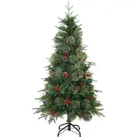 vidaXL Kunstmatige Hinged Kerstboom met 150 LED Groen 150 cm PE en PVC