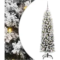 vidaXL Kunstkerstboom Groen 150 cm PVC en Staal en Kunststof