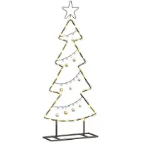 vidaXL Metalen kerstboom met standaard KUOPIO 90 cm Staal Zwart