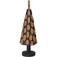 vidaXL Kerstboom met standaard Bruin 61 cm Massief teakhout