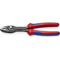 Knipex TwinGrip verstelbare grijptang | Meer-componentengrepen | Zwart geatramenteerd | Lengte 200 mm | Zelfbedieningskaart/blister - 82 02 200 SB