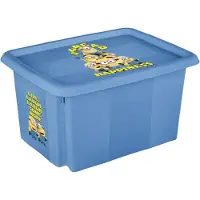 Keeeper opbergbox Karolina Minions Happiness, 15 L, lichtblauw, 380×295×205 mm