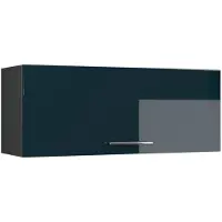 Vicco Hangkast Fame-Line, Donkerblauw hoogglans/Antraciet, 100 cm