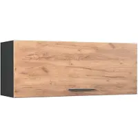 Vicco Hangkast Fame-Line, Goudkleurig Eiken/Antraciet, 100 cm, WB Eik
