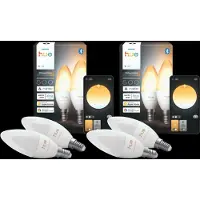 Philips Hue Kaarslamp White Ambiance E14 4-Pack