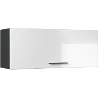 Vicco Hangkast Fame-Line, Wit Hoogglans/Antraciet, 100 cm