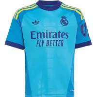 Adidas Real Madrid 26/27 Jersey Goalkeeper Away Junior Short Sleeve T-shirt Blauw 13-14 Years Kinderen