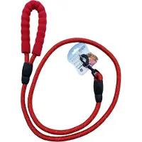 Nobleza Reflecterende hondenriem - Hondenlijn - Leiband hond - Verdikt handvat - 150 cm - Rood