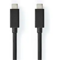 Nedis Usb-kabel Fresh Green Box Usb 3.2 Gen 2x2 - Usb-c Mannelijk 2m Zwart