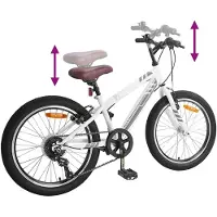 vidaXL Mountainbike 20 Inch 6-Snelheid voor 5-8 jaar oud Wit
