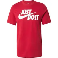 Nike Shirt 'Swoosh' rood / wit