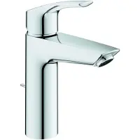 GROHE Eurosmart Wastafelmengkraan - M-Size - metalen hendel - SilkMove StarLight EcoJoy - met temperatuurbegrenzer - chroom