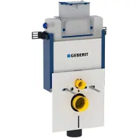 Geberit wandcloset-element Kombifix, model BH, 82 cm, met Omega spoelreservoir
