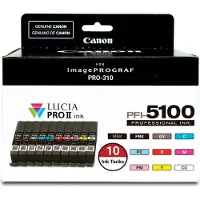 Canon Inktcartridge PFI-5100 MBK/PBK/C/M/Y/PC/PM/R/GY/CO 8-kleuren Multipack