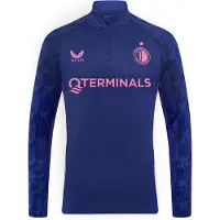 Castore Feyenoord Trainingstrui 1/4-Zip 2025-2026 Donkerblauw Roze