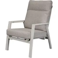 AVH-Collectie Vegas lounge tuinstoel verstelbaar aluminium latte