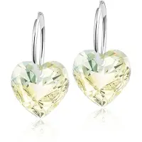 Montebello Oorbellen Alicia HZ100 - Swarovski Hart - 925 Zilver Gerhod.- Ø14mm - 24mm