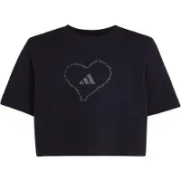 Adidas T-shirt Korte Mouw SATIN EMBROIDERY CROPPED GRAPHIC T-SHIRT kind 14 / 15 jaar