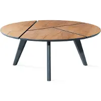 Vicco Salontafel Mairo, Goudkleurig Eiken/Zwart, 90 x 34 cm