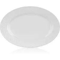 Banket Diamant Serveerschal Ovaal Wit 34,5cm Keramiek