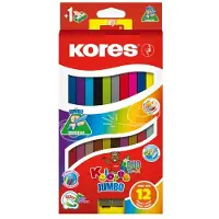Kores - Kolores - Jumbo Dou 12 Coloured Pencils (93252)