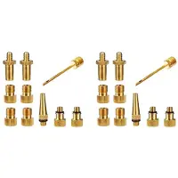 Jojomino 20 Stuks Inflator Pomp Nozzle Kit Presta Schrader Ventielbuis Fietsventieladapters voor Road & MTB & Fixie Fietsbandpomp