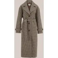 We fashion - Dames jas van wolmix met print - Oversized - Multikleur - Maat: 38