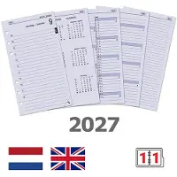 Kalpa Personal dagagenda met uurindeling 2027 navulling (1 dag per pagina) 2-talig