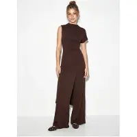 Bianco Lucci Jumpsuit 'Overalls' bruin