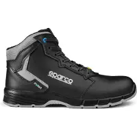 Sparco Targa-h ESD S3 veiligheidsschoenen, geschikt voor brandweer en andere veiligheidstoepassingen, uni, zwart, groen en fluorescerend, maat 45 EU
