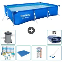 Bestway Steel Pro, rechthoekig zwembad - 300x201x66 cm - 7-delig - S21556