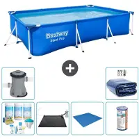 Bestway Steel Pro, rechthoekig zwembad - 300x201x66 cm - 7-delig - S22252