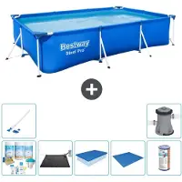 Bestway Steel Pro, rechthoekig zwembad - 300x201x66 cm - 8-delig - S22244
