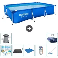 Bestway Steel Pro, rechthoekig zwembad - 300x201x66 cm - 8-delig - S21553