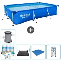 Bestway Steel Pro, rechthoekig zwembad - 300x201x66 cm - 6-delig - S22079