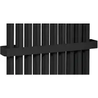 Sapho Fede handdoekhouder voor radiator mat zwart 50cm