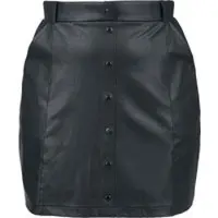 Black premium by emp Minirok - Essential - faux leather - S tot XXL - voor Vrouwen - zwart | Maat XXL