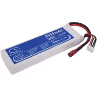 123accu huismerk RC Hobby accu (11.1 V, 2500 mAh, 3S1P, Li-Po, 25C)