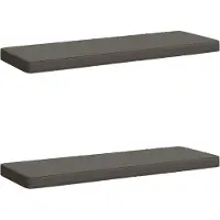 vidaXL 2-delige Bankkussens VUGHT 2 st 100% Polyester Grijs