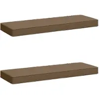 vidaXL 2-delige Bankkussens VUGHT 2 pcs 100% Polyester Taupe