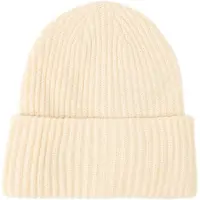 Pieces Geribde muts voor dames (Witkap grijs)